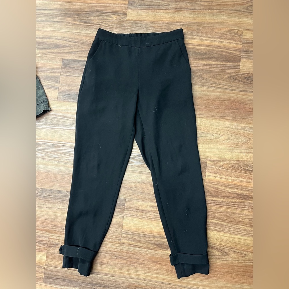 Black Tape_ Elegant Black Pants Slacks Business